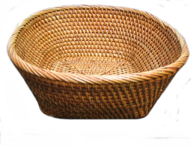 rattan basket square deep 